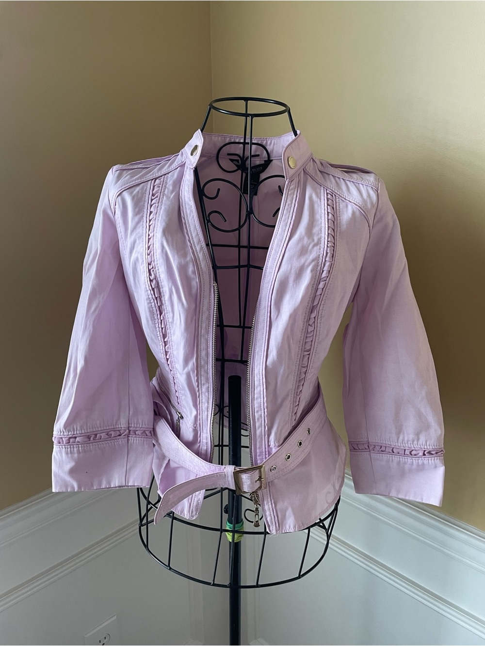 Light Lavender Women's Belted Jacket